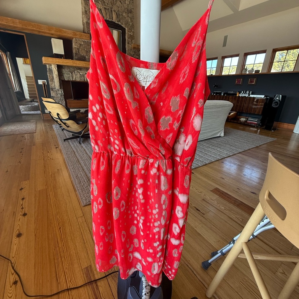 Rory Beca Pink silk V-Neck Dress - Picture 2 of 3
